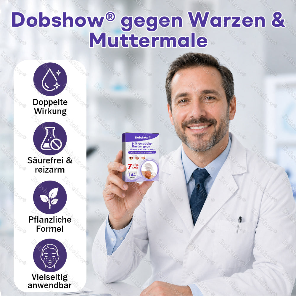 ⭐Dobshow® Mikronadelpflaster gegen Warzen und Muttermale -z