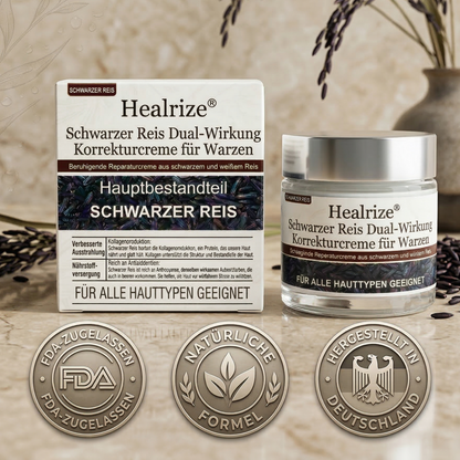 🍃Healrize®🎉Schwarzer Reis Dual-Wirkung Korrekturcreme für Warzen-