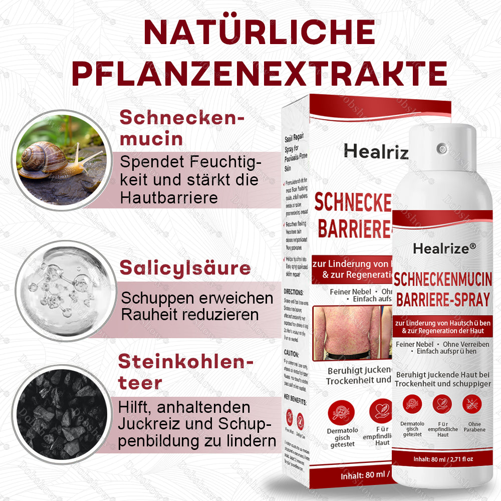 🌟Bestseller |🐌Healrize® Schneckenmucin-Barriere-Spray zur Linderung von Hautschüben und zur Regeneration der Haut-𝘿𝙚𝙪𝙩𝙨𝙘𝙝𝙡𝙖𝙣𝙙𝙨 𝙉𝙧. 1 𝙨𝙥𝙧ü𝙝𝙗𝙖𝙧𝙚 𝘽𝙖𝙧𝙧𝙞𝙚𝙧𝙚-𝙋𝙛𝙡𝙚𝙜𝙚 𝙗𝙚𝙞 𝙋𝙨𝙤𝙧𝙞𝙖𝙨𝙞𝙨