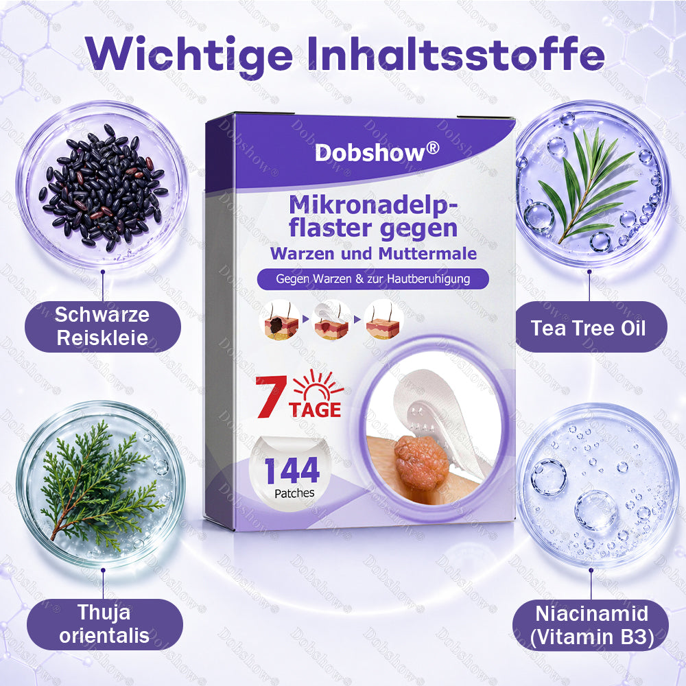 ⭐Dobshow® Mikronadelpflaster gegen Warzen und Muttermale -z