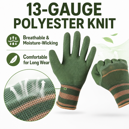 🍂Sfrcord® Heavy-Duty Waterproof Gardening & Work Gloves with Anti-Slip Rubber Grip
