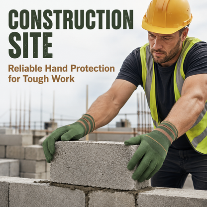 🍂Sfrcord® Heavy-Duty Waterproof Gardening & Work Gloves with Anti-Slip Rubber Grip