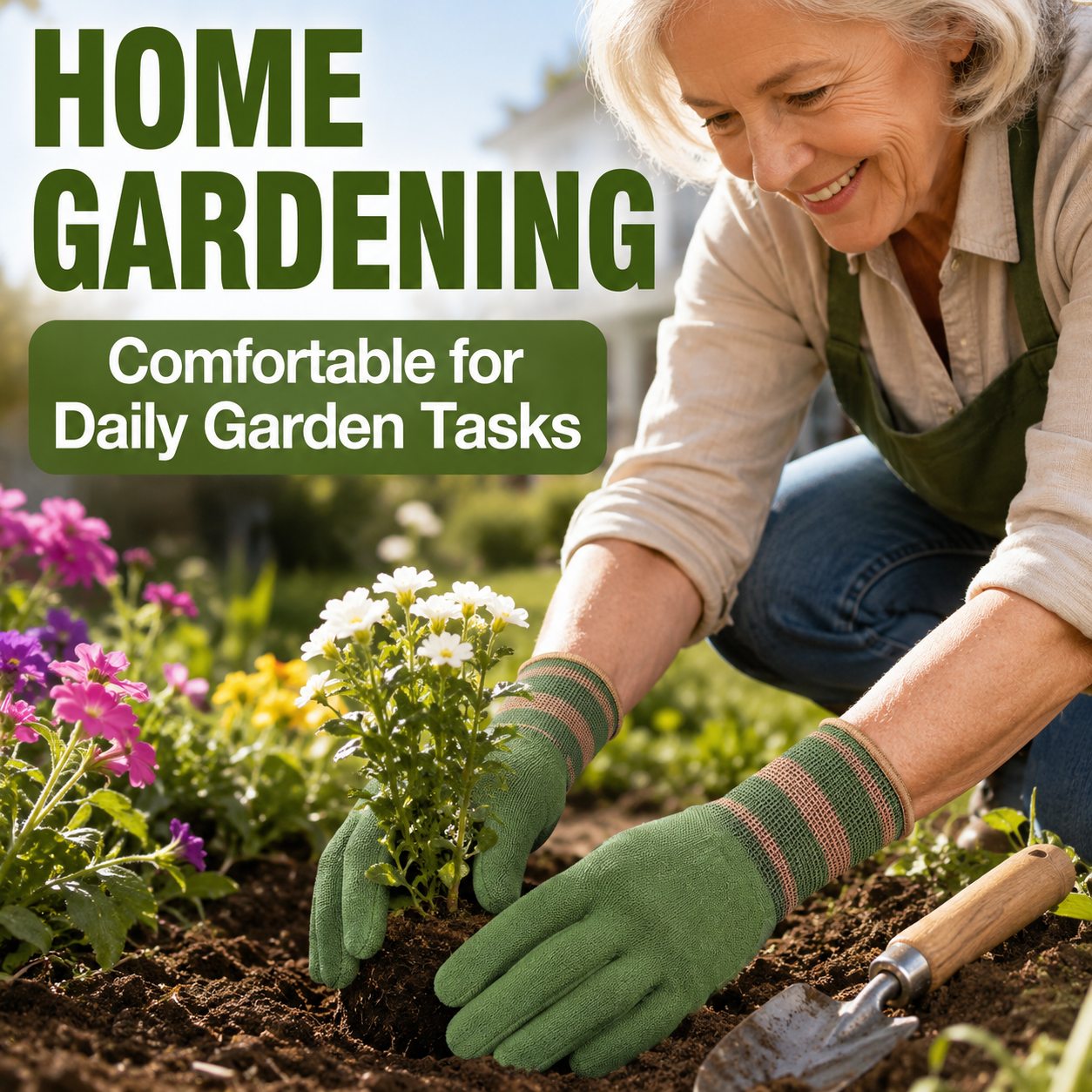 🍂Sfrcord® Heavy-Duty Waterproof Gardening & Work Gloves with Anti-Slip Rubber Grip